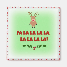 Íman Praça de Natal Fa La La La La