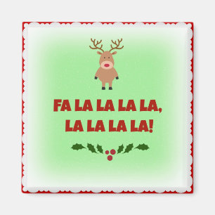 Íman Praça de Natal Fa La La La La