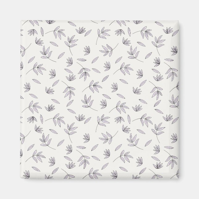 Íman Praça Floral Primavera do Padrão de Flor (Frente)