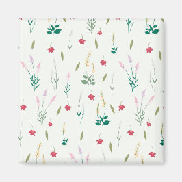 Íman Praça Floral Primavera do Padrão de Flor