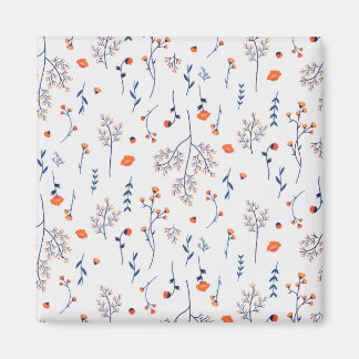 Íman Praça Floral Primavera do Padrão de Flor