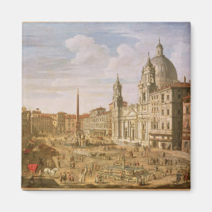 Íman Praça Navona, Roma, olhando sul para Palazzo