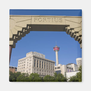 Íman Praça Olímpica e Torre de Calgary, Alberta, Canadá