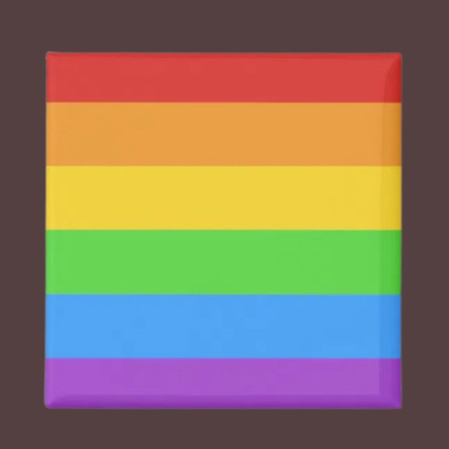 Íman Praça Orgulhosa: Bandeira Arco-íris (Criador carregado)