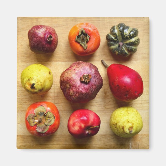 Íman Praça Tic-tac-toe fruta (Frente)