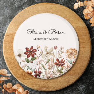Íman Prado de Flores Silvestres Vintage Personalizado e