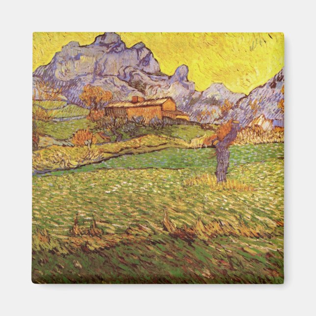 Íman Prado nas Montanhas por Vincent van Gogh (Frente)
