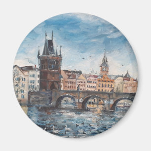 Íman Prag - pintura da ponte de Charles