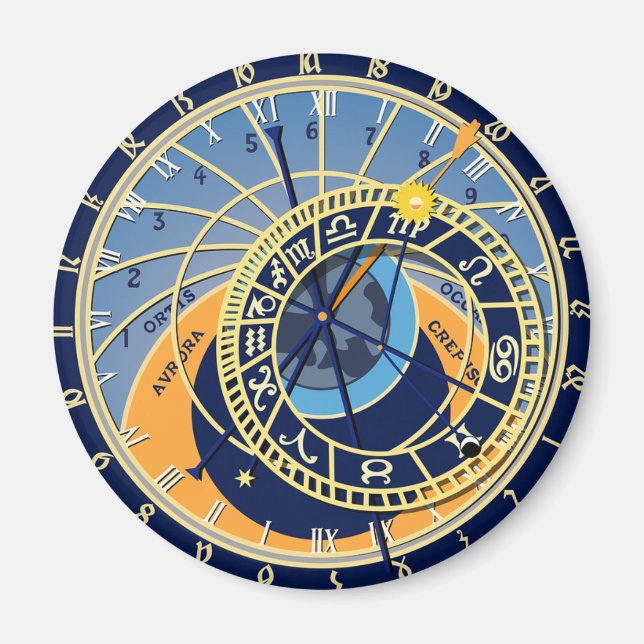 Íman Praga Astrologic Clock (Frente)