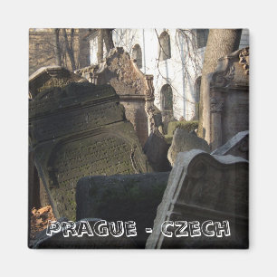 Íman Praga, pedra judaica do cemitério (Imã de gelade