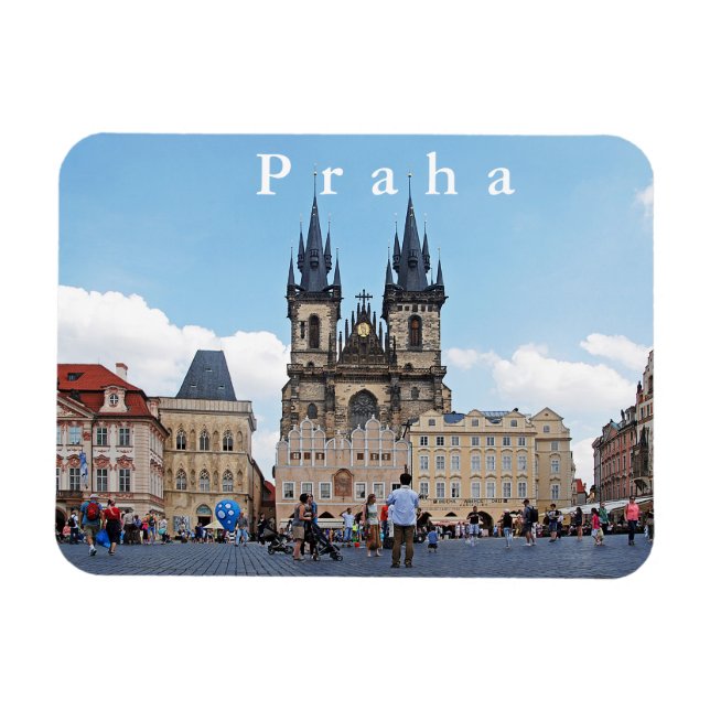 Íman Praga. Praça da Cidade Antiga e Igreja Tyn. (Horizontal)