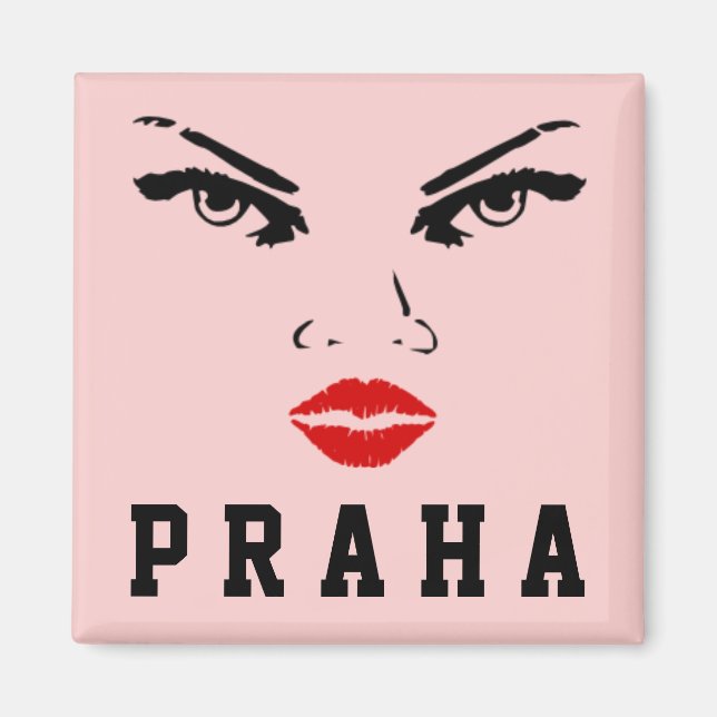 Íman Praga República Checa, Praha Ceska Republika Mulhe (Frente)