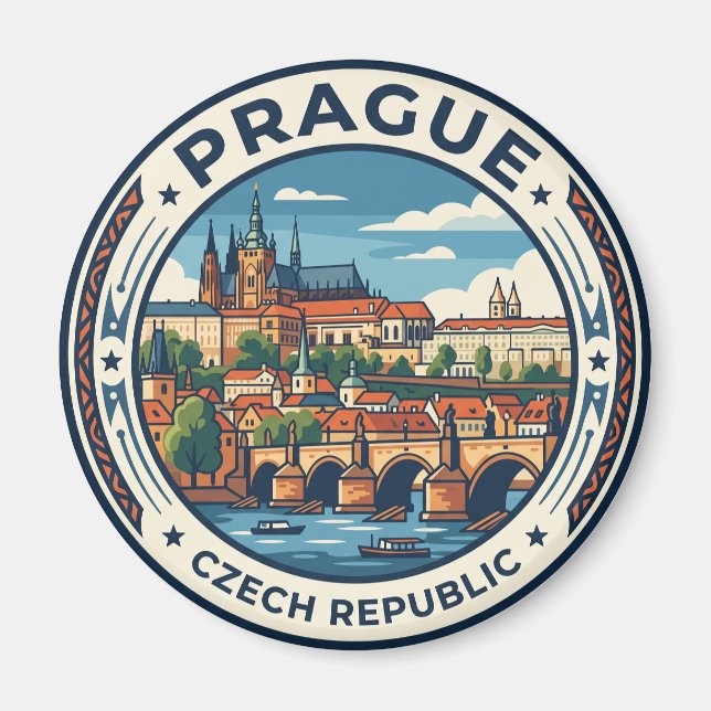 Íman Praga República Tcheca (Frente)