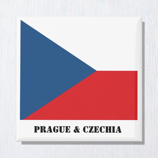 Íman Praga & República Tcheca, ímã da bandeira tcheca (Criador carregado)