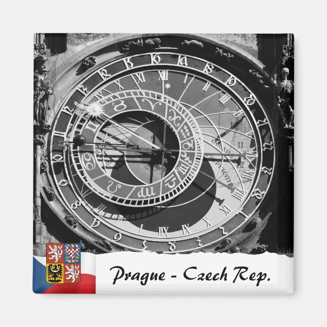 Íman Prague, Astronomical Clock, Old Town Square (Frente)