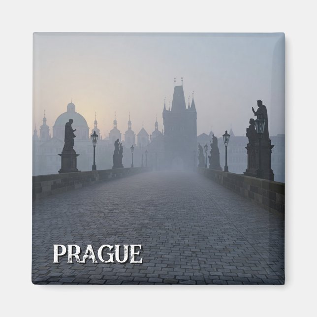 Íman Prague Charles Bridge Viagem (Frente)