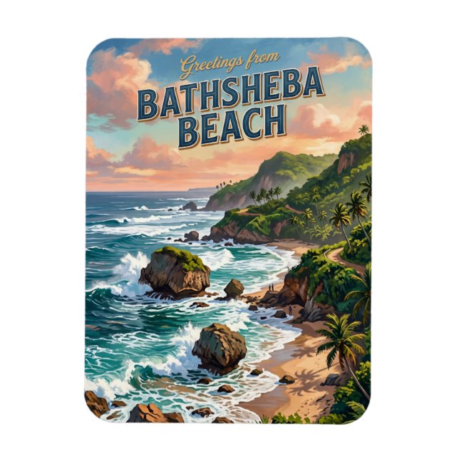 Íman Praia Bathsheba Barbados (Vertical)