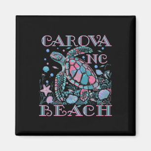 Íman Praia Carova Nc Amante de Tartarugas Colorida Lemb