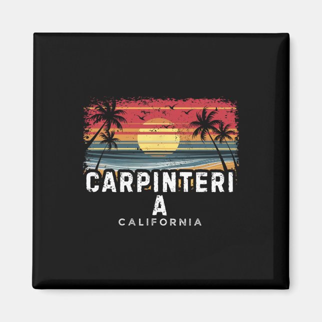 Íman Praia Carpinteria Califórnia Prancha de Surf Praia (Frente)
