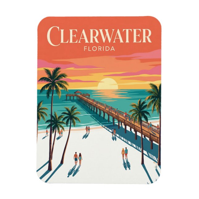 Íman Praia Clearwater EUA (Vertical)