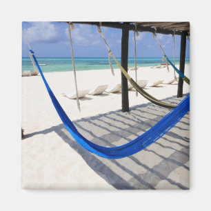 Íman Praia Colorida Hammocks Cozumel México Magnet