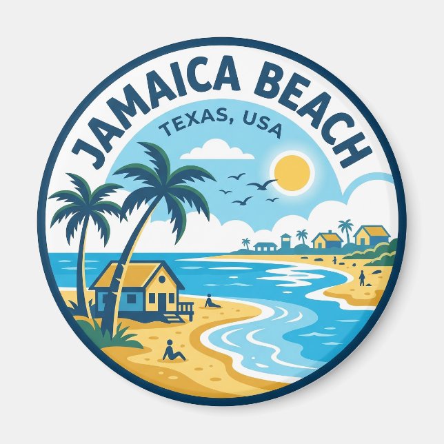 Íman Praia da Jamaica Texas (Frente)