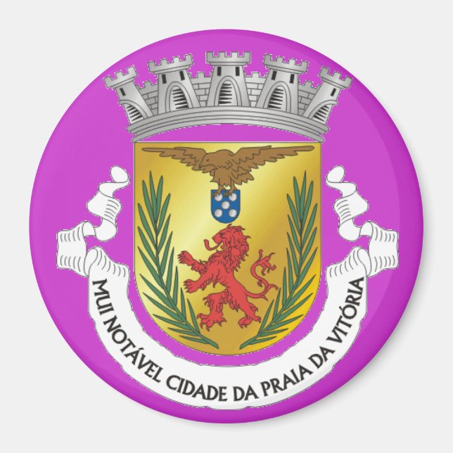 Íman Praia da Vitoria * Magnet dos Açores (Frente)