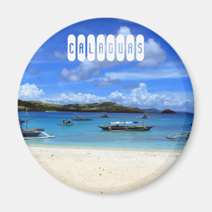 Íman Praia de Calaguas em Camarines, Filipinas