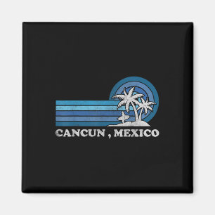 Íman Praia de Cancun México Férias de Verão Família Vin