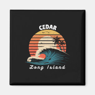 Íman Praia de Cedar Long Island Mulheres Homens Surfand