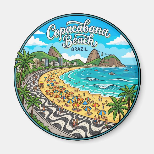 Íman Praia de Copacabana Brasil (Frente)