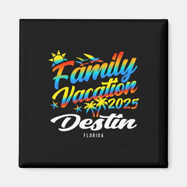 Íman Praia de Destin Flórida Férias de Verão Combinando (Frente)