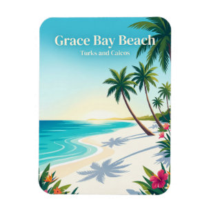 Íman Praia de Grace Bay Turks e Caicos