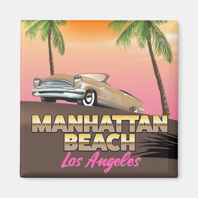 Íman praia de Manhattan Los Angeles (Frente)