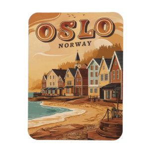 Íman praia de Oslo Noruega lembranças e presentes vinta