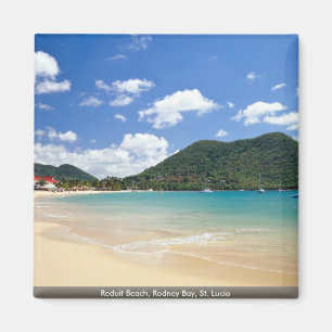 Íman Praia de Reduit, baía de Rodney, St Lucia