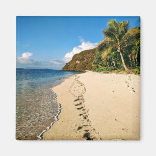 Íman Praia de uma ilha em Fiji