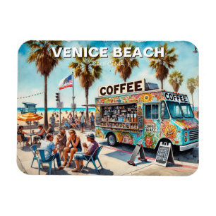 Íman Praia de Venice de Caminhão de Café