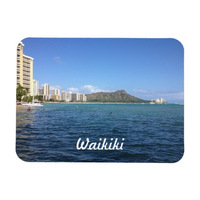 Íman Praia de Waikiki (Horizontal)