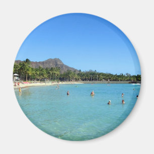 Íman Praia de Waikiki e cratera principal do diamante,