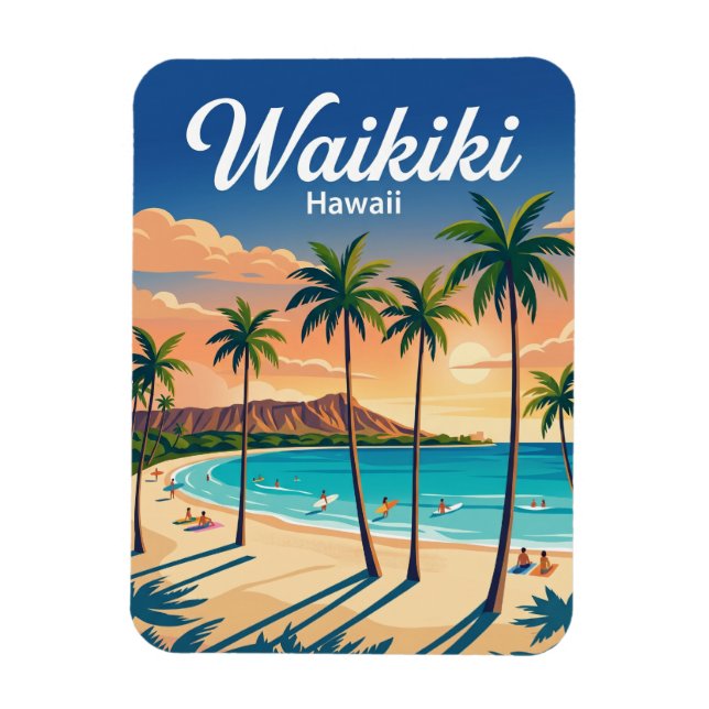 Íman Praia de Waikiki EUA (Vertical)