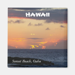 Íman Praia do por do sol, Oahu