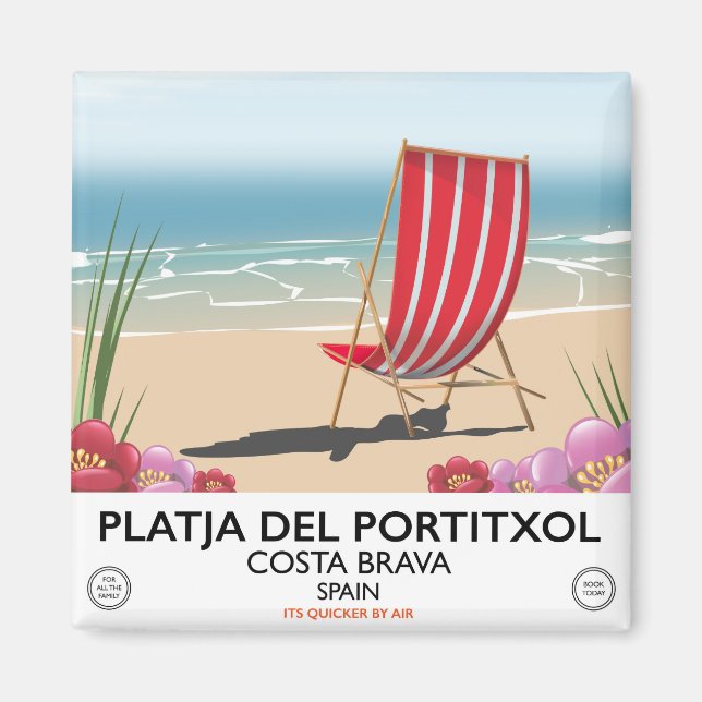 Íman Praia do Portitxol, Costa Brava, Espanha (Frente)