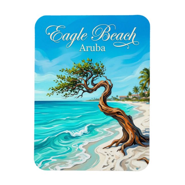 Íman Praia Eagle Aruba (Vertical)