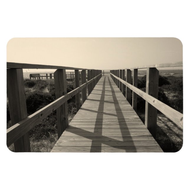 Íman Praia em Sepia (Horizontal)