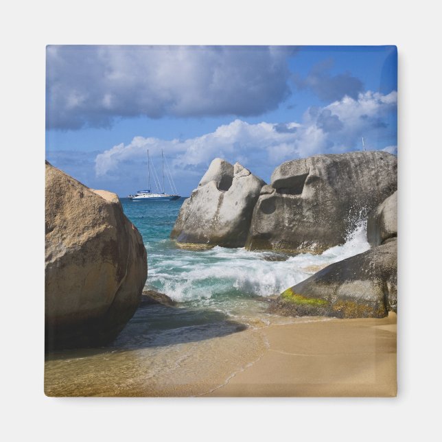 Íman Praia em Virgin Gorda, Ilhas Virgens Britânicas (Frente)