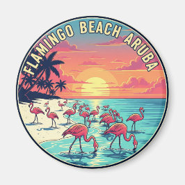Íman Praia Flamingo em Aruba Viagem