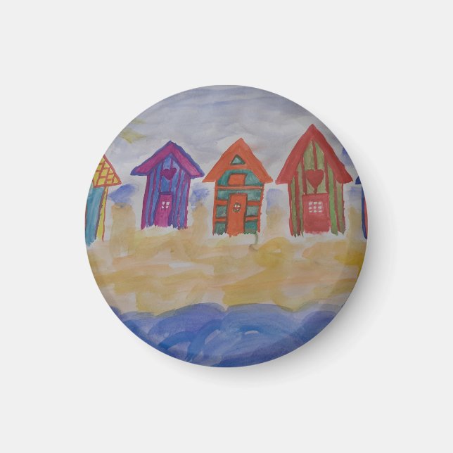 Íman Praia Huts Magnet (Frente)