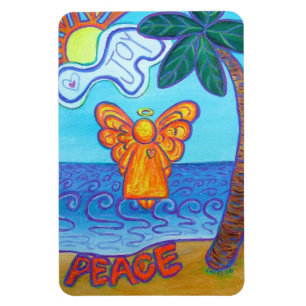 Íman Praia Joy and Peace Angel Art Magnets