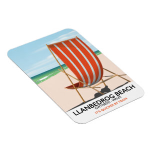 Íman Praia Llanbedrog, Gwynedd cartaz à beira-mar do Pa